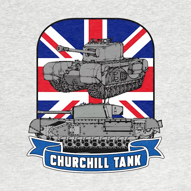 CHURCHILL TANK by theanomalius_merch